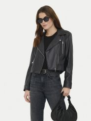 ONLY Kurtka z imitacji skóry Carmen 15361396 Czarny Regular Fit. Czarne kurtki ONLY, l, bez wzorów, ze skóry, bez kaptura. Za 199.99 zł.