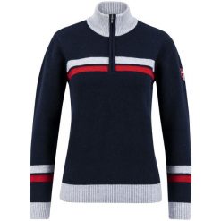 Sweter damski Swix Blizzard Warm. Niebieskie swetry Swix, na zimę, s, z aplikacjami, z wełny, retro, bez ramiączek. Za 656.65 zł.