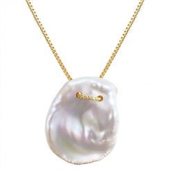 Valero Pearls Naszyjnik srebrny srebro wysokiej próby Perła hodowlana słodkowodna żółte złoto Naszyjniki 1 ct Damski. Szare naszyjniki Valero Pearls, z materiału, z perłą, pozłacane. Za 479.99 zł.
