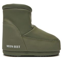 Śniegowce Moon Boot. Brązowe śniegowce Moon Boot, bez wzorów, bez zapięcia. Za 609.99 zł.