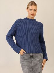 APART Sweter w kolorze niebieskim rozmiar: 36/38. Niebieskie swetry Apart, bez wzorów, z kaszmiru, bez ramiączek. Za 173.99 zł.