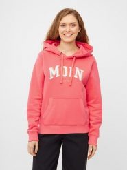 Derbe Bluza w kolorze łososiowym rozmiar: L. Różowe bluzy Derbe, l, bez wzorów, z bawełny, bez ramiączek, z kapturem. Za 170.07 zł.