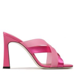 Klapki Pollini. Czerwone klapki Pollini, bez wzorów, bez obcasa, bez zapięcia. Za 1,319.00 zł.