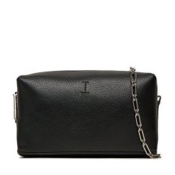 Torebka Calvin Klein. Czarne listonoszki Calvin Klein, bez wzorów, bez dodatków. Za 219.99 zł.