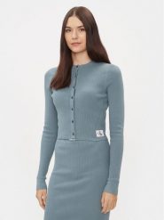 Calvin Klein Jeans Kardigan Variegated J20J222629 Niebieski Slim Fit. Niebieskie swetry Calvin Klein Jeans, xl, bez wzorów, z bawełny, bez ramiączek. Za 259.99 zł.