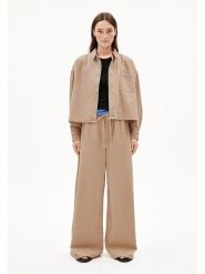 Armedangels Spodnie "Kelaani" w kolorze jasnobrązowym rozmiar: XL. Brązowe spodnie materiałowe ARMEDANGELS, bez wzorów, z bawełny, z podwyższonym stanem. Za 260.99 zł.