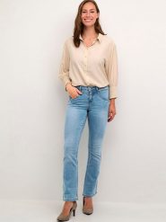 Cream Dżinsy "Amalie" - Skinny fit - w kolorze błękitnym rozmiar: W27/L32. Niebieskie jeansy Cream, l, z aplikacjami. Za 173.99 zł.