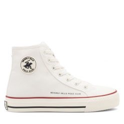 Trampki Beverly Hills Polo Club. Białe trampki Beverly Hills Polo Club, bez wzorów, bez zapięcia. Za 129.99 zł.