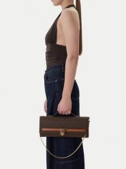 MICHAEL Michael Kors Torebka 30R6GHMC8B Brązowy. Brązowe kopertówki MICHAEL Michael Kors, bez wzorów, ze skóry, wizytowe, bez dodatków. Za 859.99 zł.