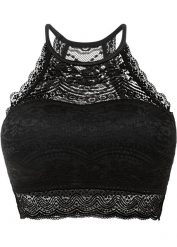 Biustonosz bustier bez fiszbinów. Czarne biustonosze bonprix, bez wzorów, z koronki. Za 72.99 zł.