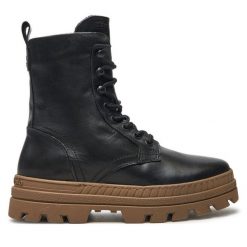 Botki Marc O'Polo. Czarne botki Marc O'Polo, bez wzorów, bez obcasa, na płaskiej podeszwie, bez zapięcia. Za 489.99 zł.