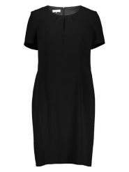 TAIFUN Sukienka w kolorze czarnym rozmiar: 46. Czarne sukienki Taifun, bez wzorów, bez kołnierzyka, bez ramiączek, midi. Za 197.17 zł.