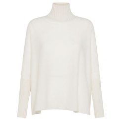 Sweter Deha Wooly Blend High Neck Sweater Damskie. Białe swetry Deha, s, bez wzorów, z kaszmiru, eleganckie, bez ramiączek. Za 486.99 zł.