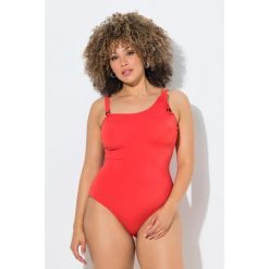 Damskie Strój kąpielowy ozdobny węzeł miękkie miseczki z recyklingu. Brązowe stroje jednoczęściowe Ulla Popken, bez wzorów, z elastanu, sportowe. Za 239.99 zł.