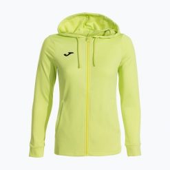 Bluza tenisowa damska Joma Sculpture II Zip-Up Hoodie W. Zielone bluzy z kapturem Joma, l, bez wzorów, z elastanu, bez kaptura, na fitness i siłownię. Za 169.99 zł.
