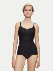 Triumph Bielizna modelująca górna Shape Smart 10209674 Czarny. Czarna bielizna modelująca Triumph, bez wzorów, z syntetyku. Za 209.99 zł.