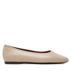 Baleriny Vagabond Shoemakers. Białe baleriny Vagabond Shoemakers, bez wzorów, bez obcasa, bez zapięcia. Za 259.99 zł.