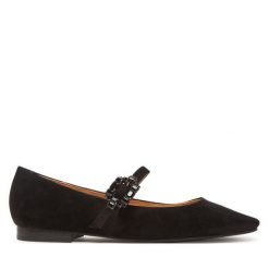 Baleriny Alma En Pena. Czarne baleriny Alma En Pena, bez wzorów, bez obcasa, bez zapięcia. Za 349.99 zł.