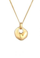 Elli Damski wisiorek w kształcie dysku z pozłacanego srebra 925 Sterling Silver Naszyjniki 1 ct. Szare naszyjniki Elli, z materiału, pozłacane. Za 293.99 zł.