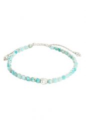 Samapura Bransoletka z koralikami Mosiądz Kobiety Bransoletka dla kobiet z koralikami Symbol z Amazonitem Bransoletki 1 ct Damski. Niebieskie bransoletki Samapura, pozłacane. Za 233.99 zł.