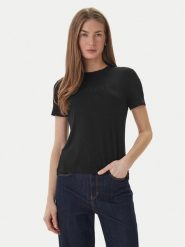 Guess T-Shirt O6GI00 KBF92 Czarny Regular Fit. Czarne t-shirty Guess, l, z aplikacjami, bez kołnierzyka, bez ramiączek. Za 143.99 zł.