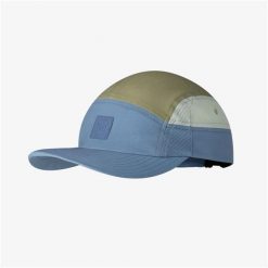 Czapka z daszkiem BUFF 5 PANEL GO CAP DOMUS APRICOT. Niebieskie czapki z daszkiem Buff, bez wzorów, sportowe. Za 148.38 zł.