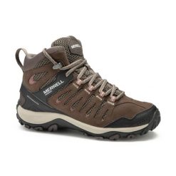 Buty turystyczne damskie Crosslander Mid wodoodporne. Buty trekkingowe Merrell, z kauczuku, bez zapięcia. Za 469.99 zł.