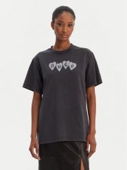 HUGO T-Shirt Vintage 50561164 Czarny Relaxed Fit. Czarne t-shirty Hugo, s, bez wzorów, z bawełny, vintage, bez kołnierzyka, bez ramiączek. Za 319.99 zł.