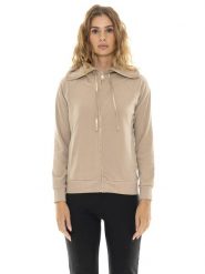 Bluza z kaptur na co dzień na siłownię. Brązowe bluzy LEONE 1947 APPAREL, xl, bez wzorów, z materiału, bez ramiączek, z kapturem. Za 383.11 zł.