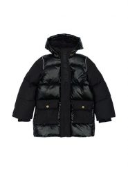 Mikk-line Parka w kolorze czarnym rozmiar: 134. Czarne płaszcze mikk-line, s, bez wzorów, bez kaptura. Za 260.99 zł.