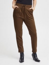 Fransa Spodnie materiałowe 20610972 Brązowy Regular Fit. Brązowe spodnie materiałowe Fransa, bez wzorów, z materiału. Za 129.99 zł.