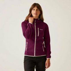 Bluza damska z kapturem Regatta Newhill II. Czerwone bluzy z kapturem Regatta, m, bez wzorów, z dzianiny, z kapturem, trekkingowe. Za 211.00 zł.