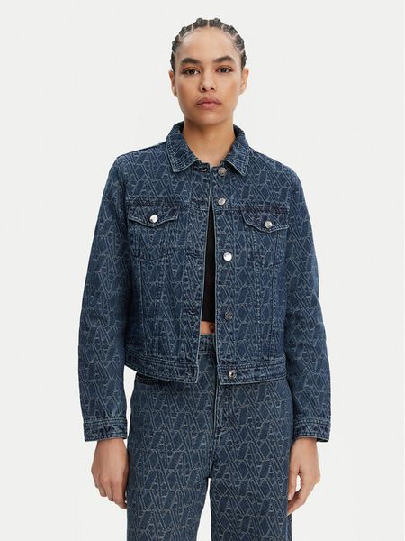 Armani Exchange Kurtka jeansowa XW000556 AF12844 FB055 Niebieski Regular Fit. Niebieskie kurtki Armani Exchange, s, bez wzorów, z bawełny, bez kaptura. Za 779.99 zł.