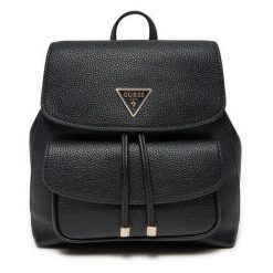 Plecak Guess. Czarne plecaki Guess, z aplikacjami, bez dodatków. Za 319.99 zł.