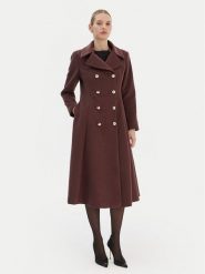 Rinascimento Płaszcz przejściowy CFC0126730003 Brązowy Regular Fit. Brązowe płaszcze Rinascimento, xs, bez wzorów, z syntetyku, bez kaptura. Za 1,059.00 zł.