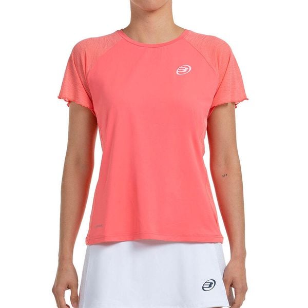 Short Sleeve T-shirt Bullpadel Dedale Woman. Czerwone t-shirty bullpadel, bez wzorów, sportowe, bez kołnierzyka, bez ramiączek. W wyprzedaży za 157.80 zł.