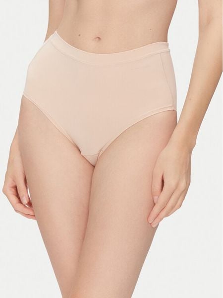 Ysabel Mora Figi klasyczne z wysokim stanem 19697 Beżowy. Brązowe figi ysabel mora, bez wzorów, z syntetyku, z podwyższonym stanem. Za 49.99 zł.