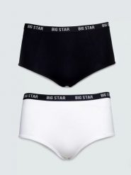 Figi damskie bawełniane dwupak Helinah 000. Figi BIG STAR, bez wzorów, z bawełny. Za 59.99 zł.