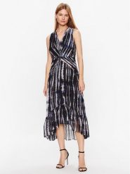 DKNY Sukienka koktajlowa DD3E6991 Czarny Regular Fit. Czarne sukienki DKNY, bez wzorów, z syntetyku, wizytowe, bez kołnierzyka, bez ramiączek. Za 419.99 zł.