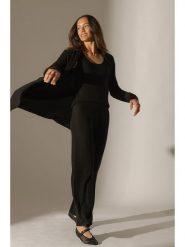 Perfect Cashmere Kaszmirowy kardigan "Kara" w kolorze czarnym rozmiar: L. Czarne swetry Perfect Cashmere, l, bez wzorów, z kaszmiru, bez ramiączek. Za 434.99 zł.