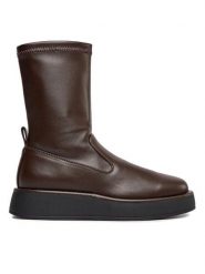 Jenny Fairy Botki ENERGY-01HZ Brązowy. Brązowe botki Jenny Fairy, bez wzorów, ze skóry, bez obcasa, na płaskiej podeszwie, bez zapięcia. Za 199.99 zł.