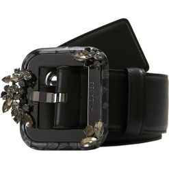 Patrizia Pepe BELT Pasek black. Czarne paski Patrizia Pepe, w paski, z materiału. Za 829.00 zł.