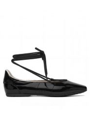 Patrizia Pepe Baleriny 8Z0123/L125-K182 Czarny. Czarne baleriny Patrizia Pepe, bez wzorów, ze skóry, bez obcasa, bez zapięcia. Za 1,059.00 zł.