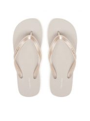 Calvin Klein Japonki Flatform Flip Flop Met Tpu HW0HW03120 Srebrny. Szare japonki Calvin Klein, bez wzorów, z syntetyku. Za 189.99 zł.