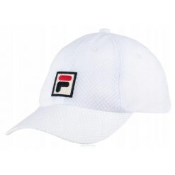Czapka tenisowa Fila Mesh Cap Sampau biała. Białe czapki zimowe Fila, bez wzorów, z meshu. Za 79.00 zł.