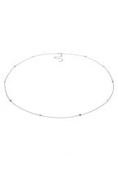 Elli Damski łańcuszek na biodra koraliki z kryształem w srebrze próby 925 sterling silver Naszyjniki 1 ct. Szare łańcuszki Elli, z materiału, srebrne. Za 283.99 zł.
