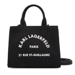 Torebka KARL LAGERFELD. Czarne torebki klasyczne KARL LAGERFELD, bez wzorów, klasyczne, bez dodatków. Za 339.99 zł.