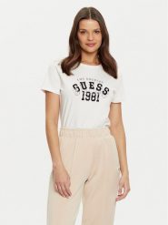 Guess T-Shirt V5RI06 I3Z14 Écru Regular Fit. T-shirty Guess, l, z aplikacjami, z bawełny, bez kołnierzyka, bez ramiączek. Za 89.99 zł.