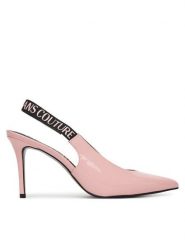 Versace Jeans Couture Szpilki 78VA3S52 Różowy. Czerwone szpilki Versace Jeans Couture, bez wzorów, z jeansu, bez obcasa, na szpilce, bez zapięcia. Za 699.99 zł.