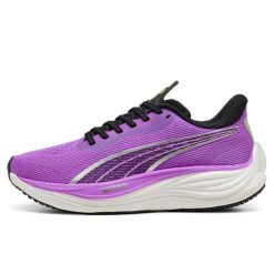 Buty do biegania damskie Puma Velocity Nitro 3. Fioletowe buty do biegania Puma, bez wzorów, bez zapięcia, do biegania. Za 309.99 zł.